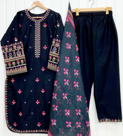 Long Embroidered | 3PC D-860