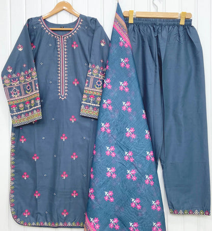 Long Embroidered | 3PC D-860