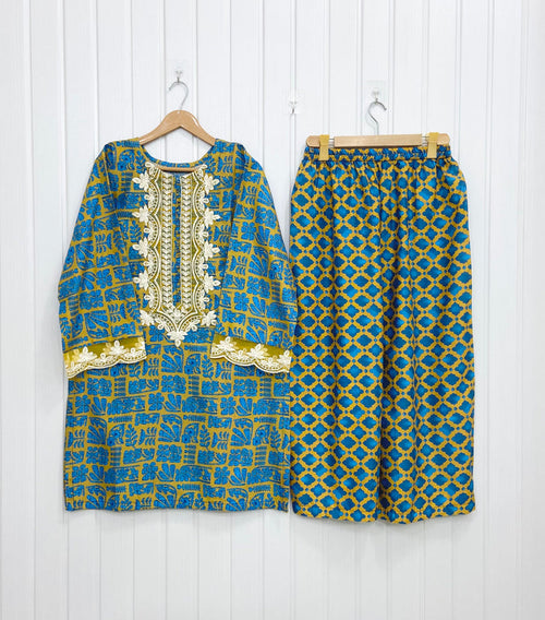 Margarita | Lawn Co-ord Set D-755