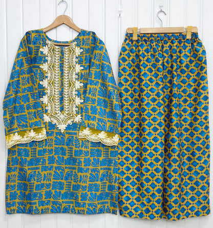 Margarita | Lawn Co-ord Set D-755