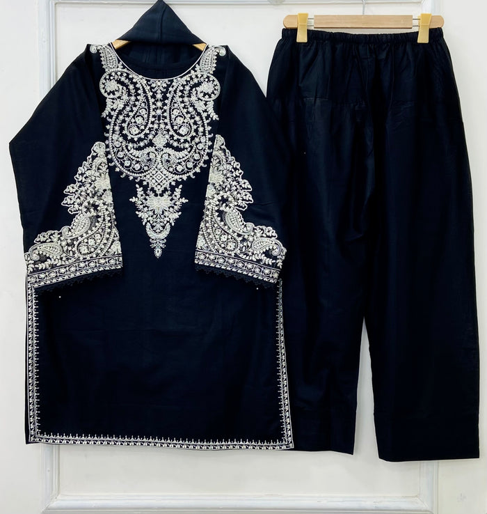 Maria.B Embroidered | 3PC Cotton D-438