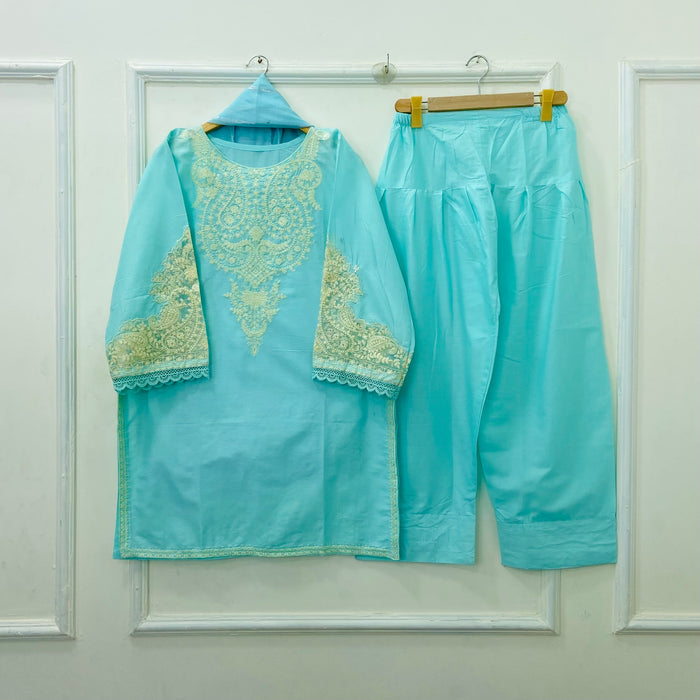 Maria.B Embroidered | 3PC Cotton D-438