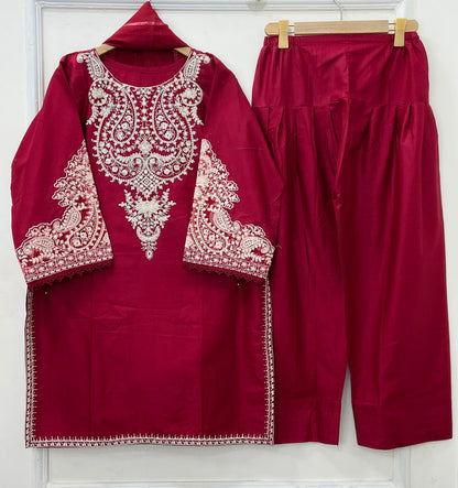 Maria.B Embroidered | 3PC Cotton D-438