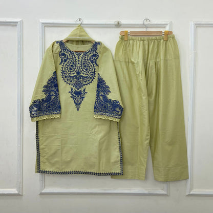 Maria.B Embroidered | 3PC Cotton D-438