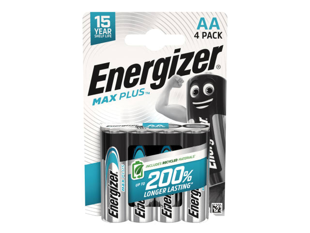 MAX PLUS™ AA Alkaline Batteries (Pack 4)