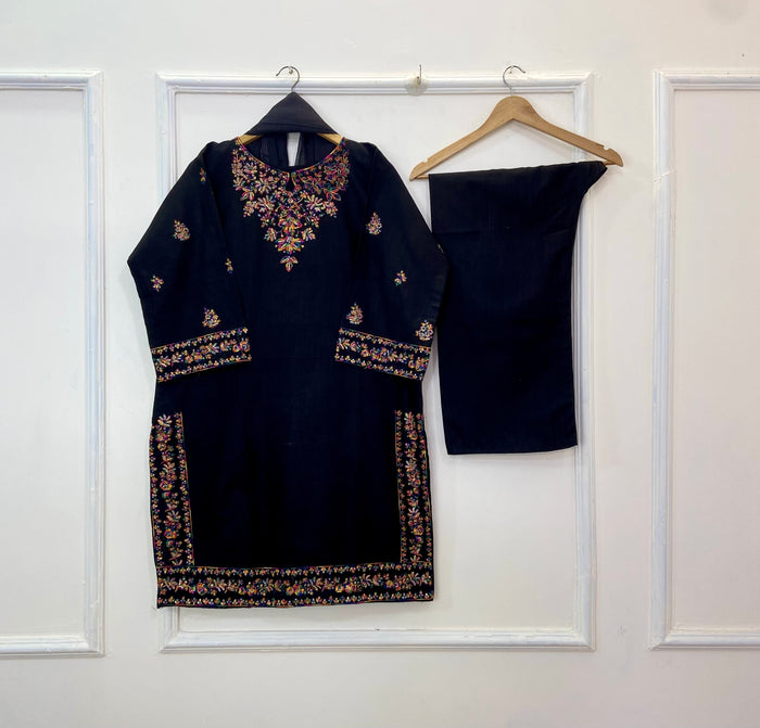 Multi Embroidered 3PC (Khaddar) D-218