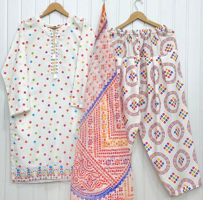 Multi Polka | Farshi 3PC D-861