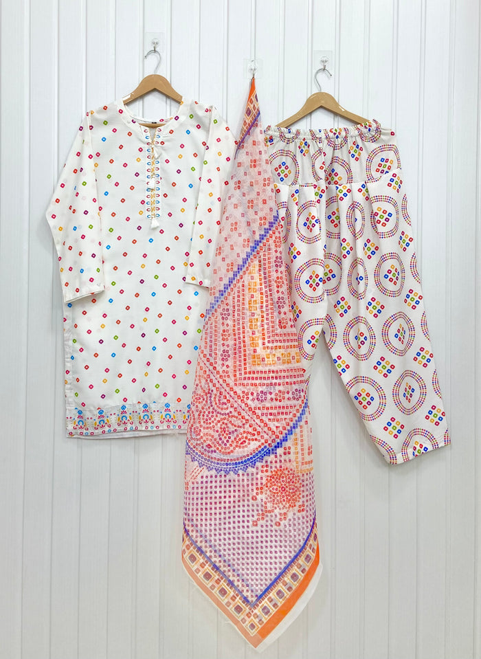 Multi Polka | Farshi 3PC D-861