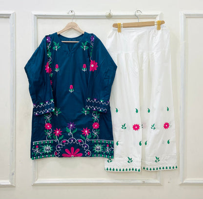 Neelam | Farshi Shalwar 2PC Cotton D-631