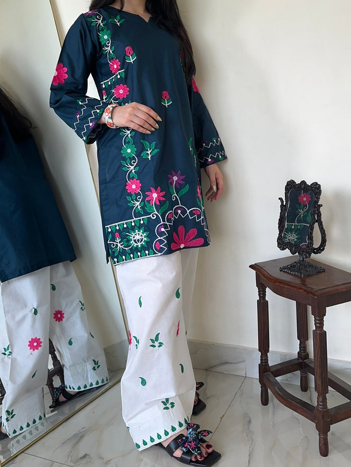 Neelam | Farshi Shalwar 2PC Cotton D-631