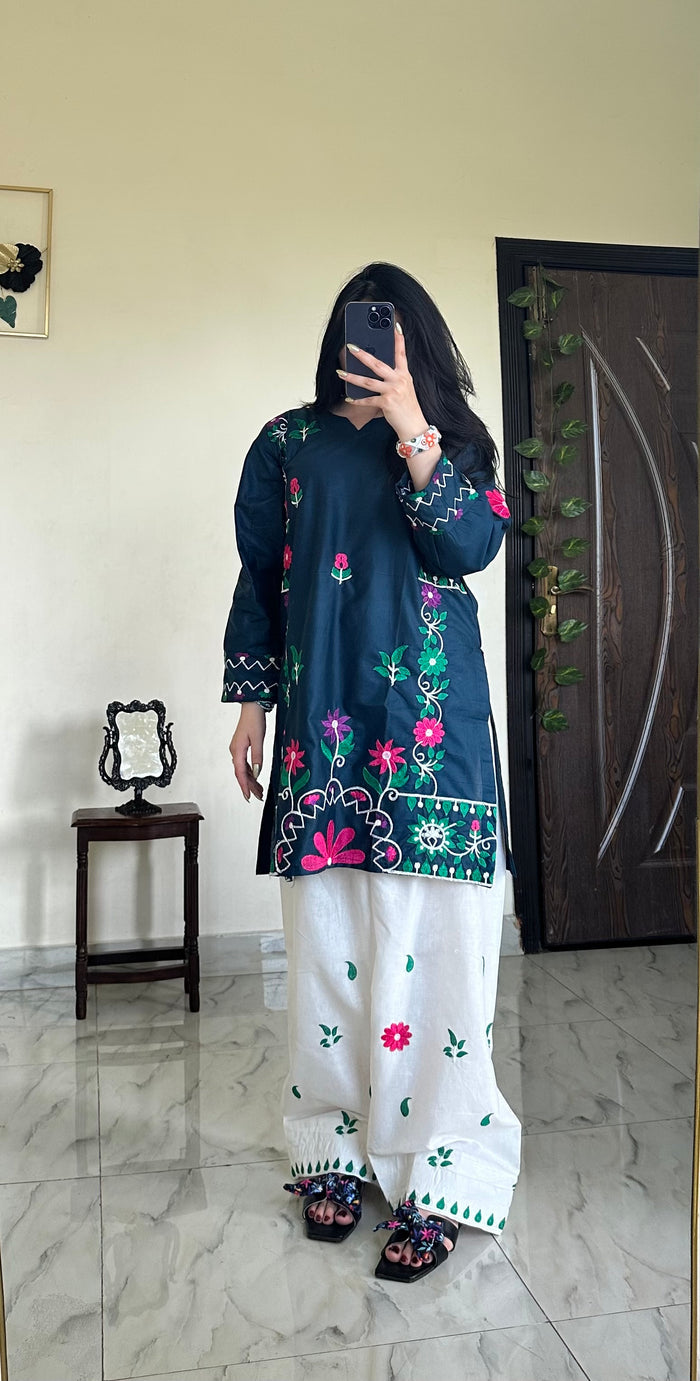 Neelam | Farshi Shalwar 2PC Cotton D-631
