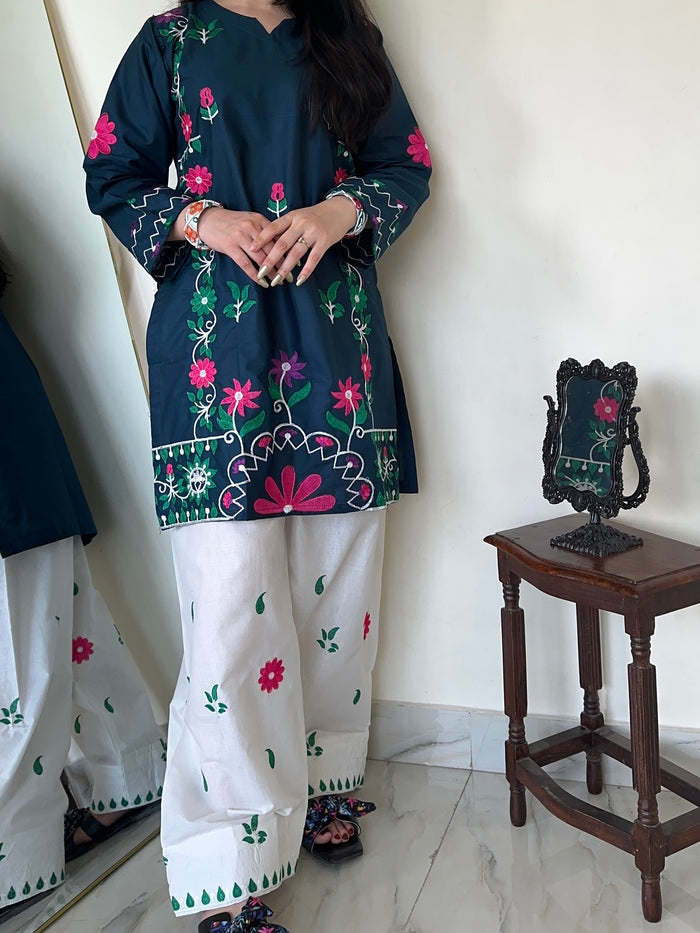Neelam | Farshi Shalwar 2PC Cotton D-631