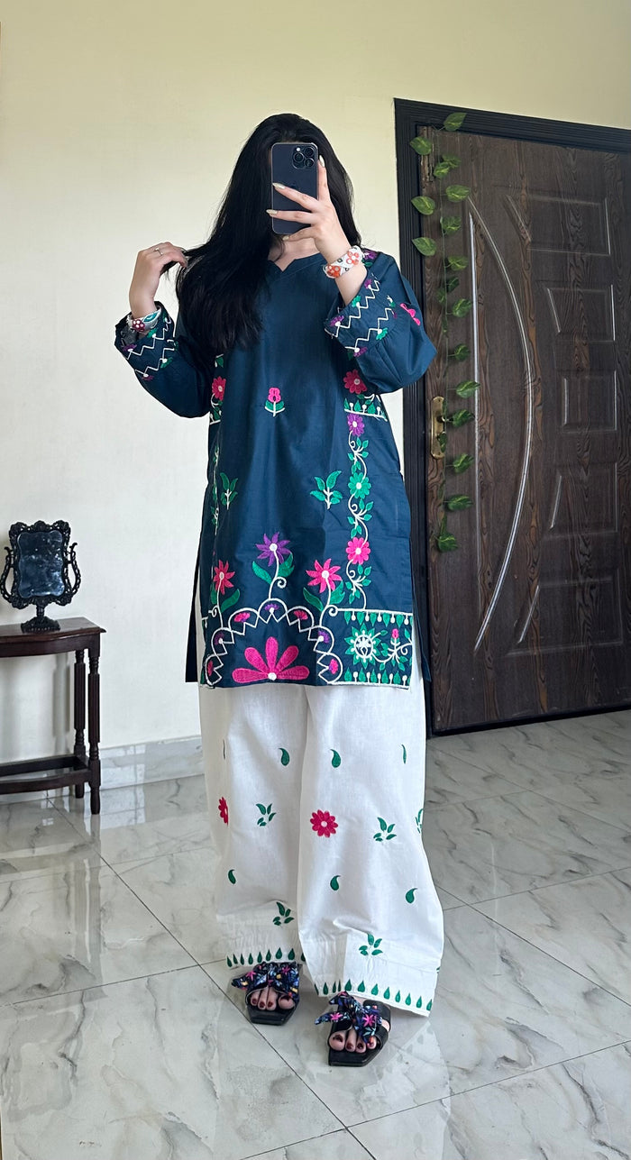 Neelam | Farshi Shalwar 2PC Cotton D-631