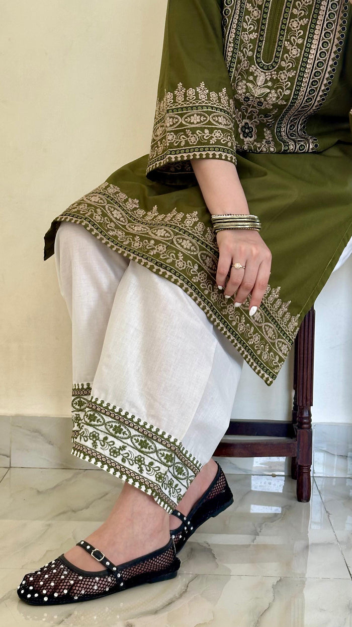 Olive Matcha | Farshi 2PC Cotton D-623
