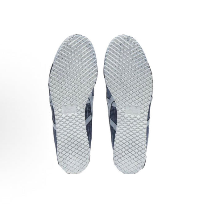 Mexico 66 NM sneaker outsoles, textured light gray with blue sidewall sections