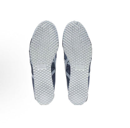 Mexico 66 NM sneaker outsoles, textured light gray with blue sidewall sections
