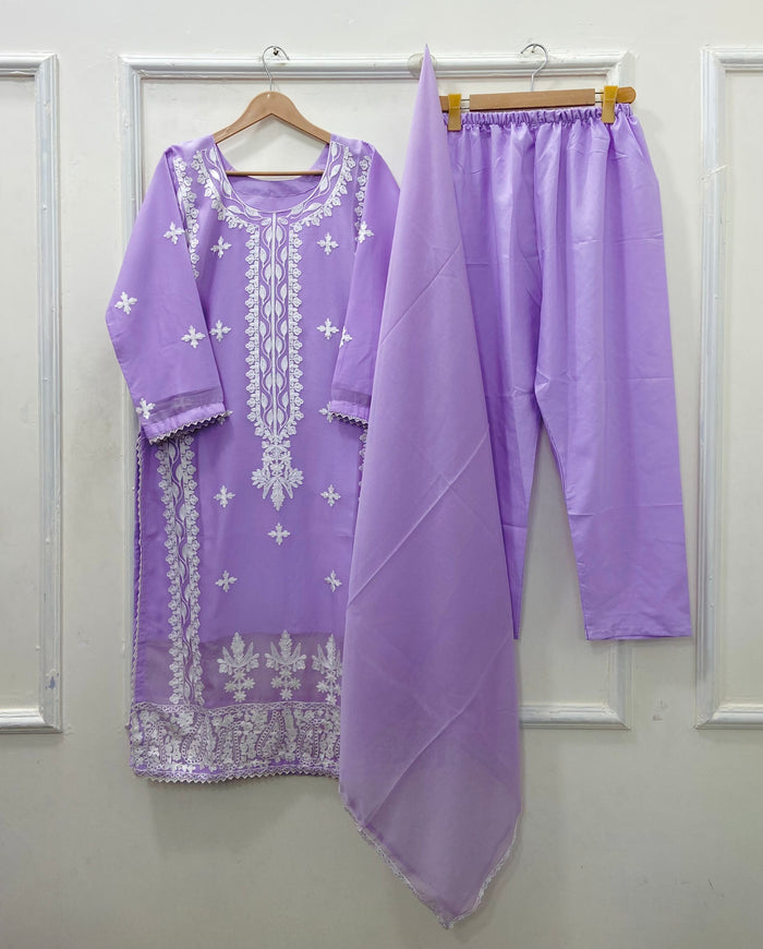 Pastel Forever 3PC ( Chiffon) D-534