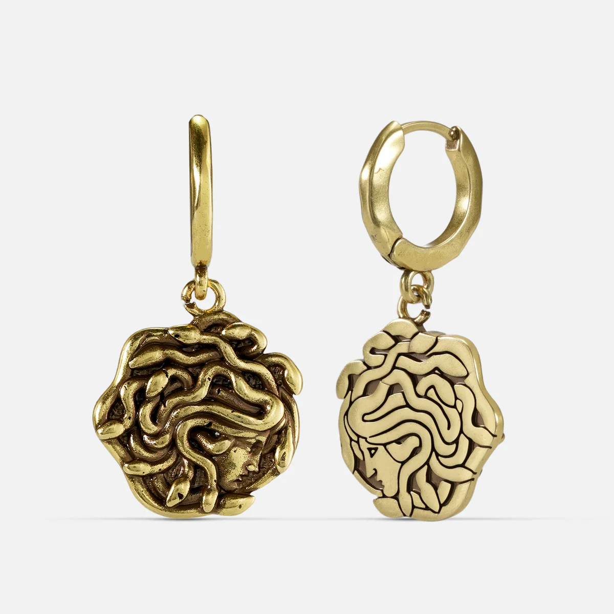 PETRIFYING GAZE DANGLE EARRINGS