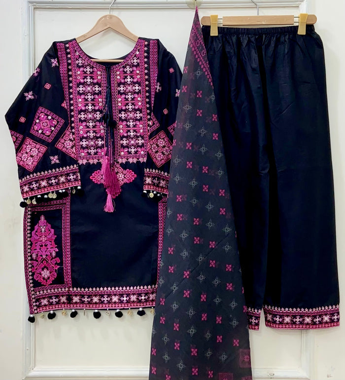 Pink Pakhtooni | Lawn Cotton D-648