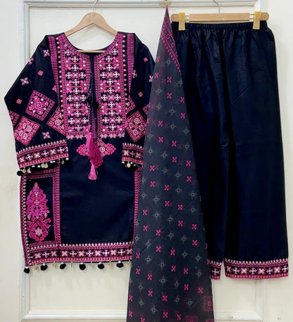 Pink Pakhtooni | Lawn Cotton D-648