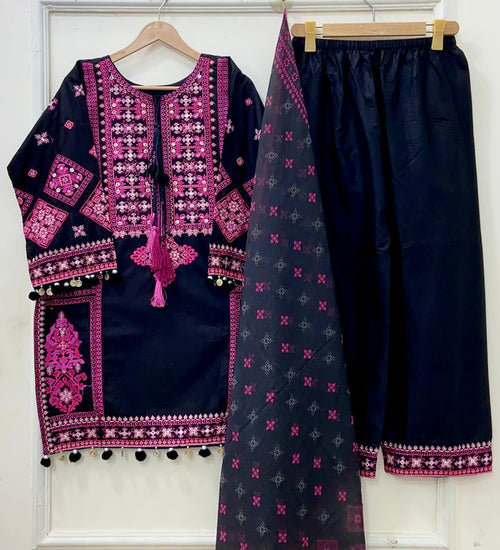 Pink Pakhtooni | Lawn Cotton D-648