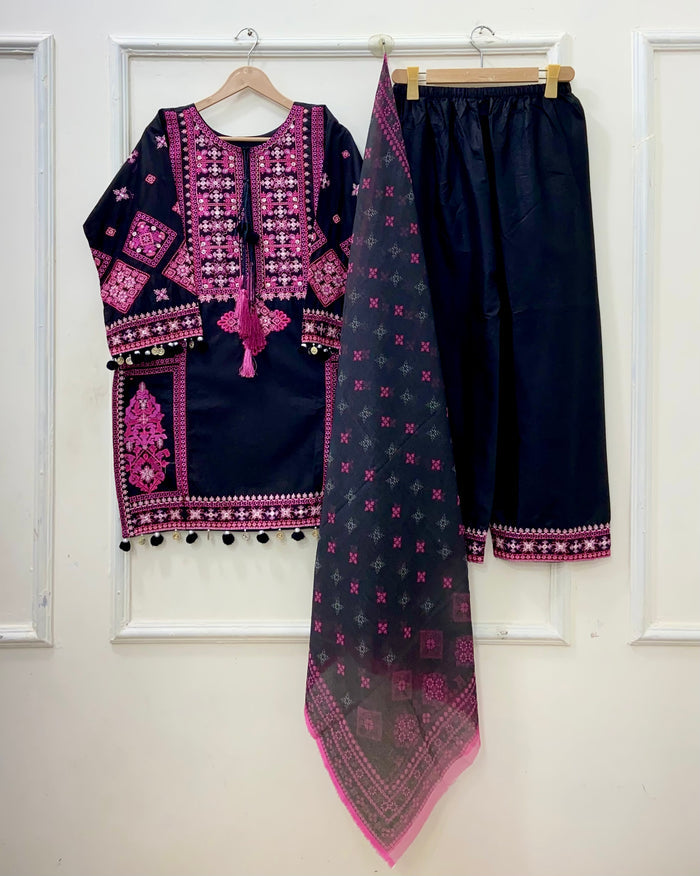 Pink Pakhtooni | Lawn Cotton D-648