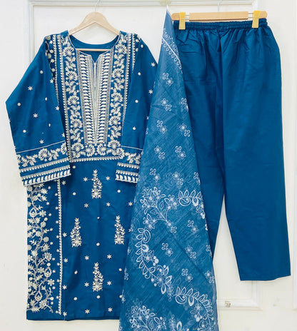 Premium Embroidered | 3PC D-729