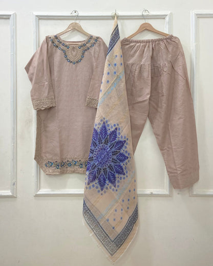 Premium Farshi | 3PC Cotton D-629