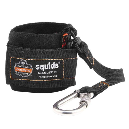 Pull-on Wrist Tool Lanyard Carabiner Black - EY3114