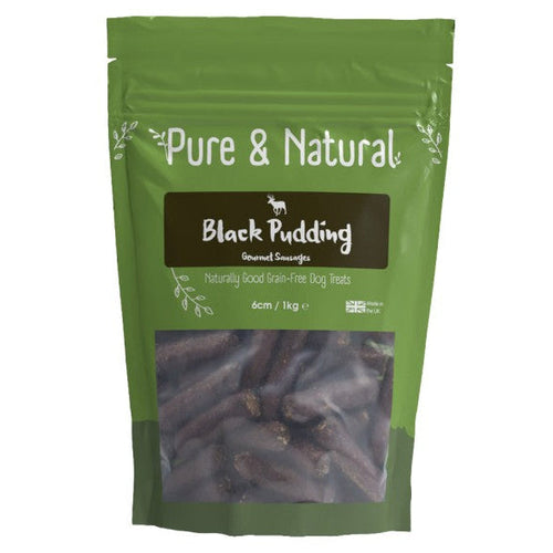 Pure & Natural: Black Pudding Gourmet Sausages 6cm x 1kg