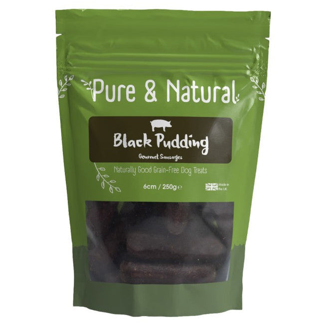 Pure & Natural: Black Pudding Gourmet Sausages 6cm x 250gm