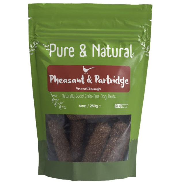 Pure & Natural: Pheasant & Partridge Sausages 6cm x 250gm