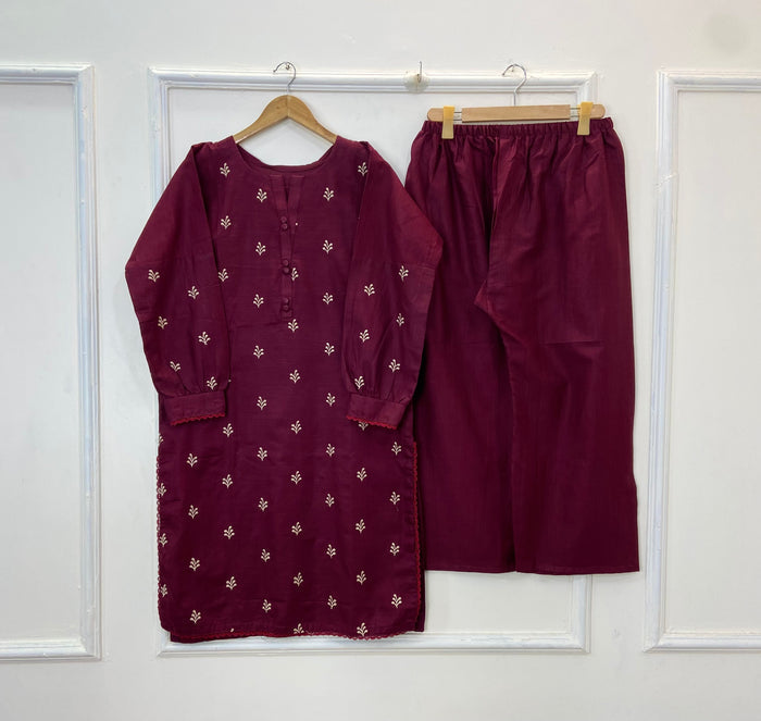 Regular Embroidered Chic 2PC (Khaddar) D-223