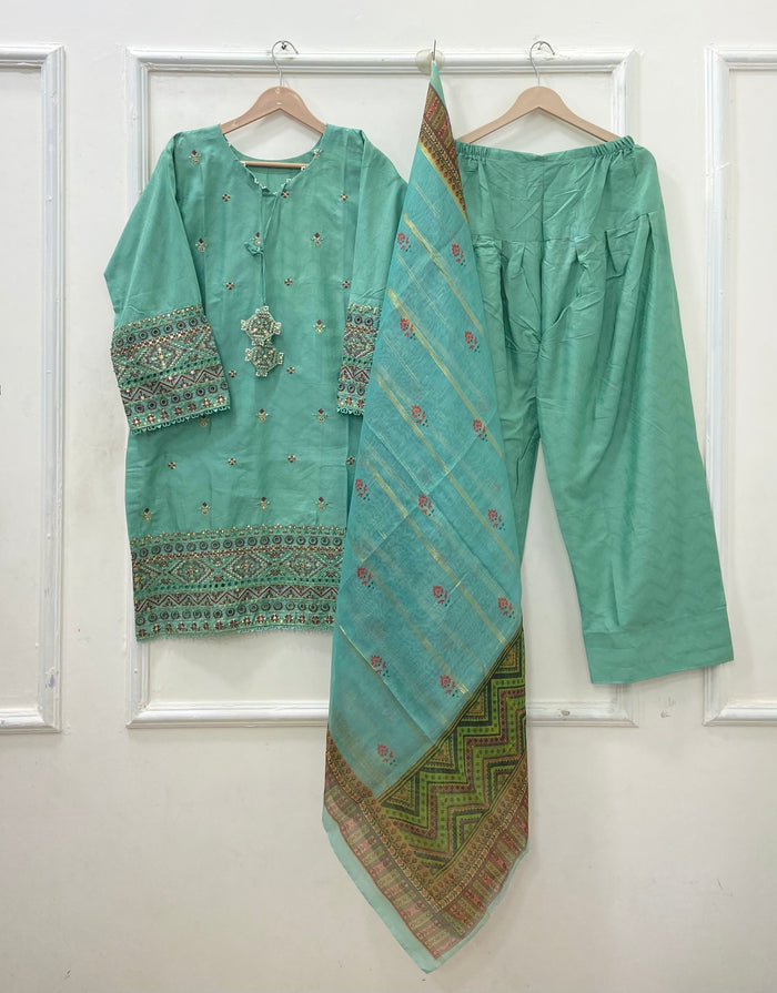 Roohi Farshi | 3PC Cotton Lawn D-639