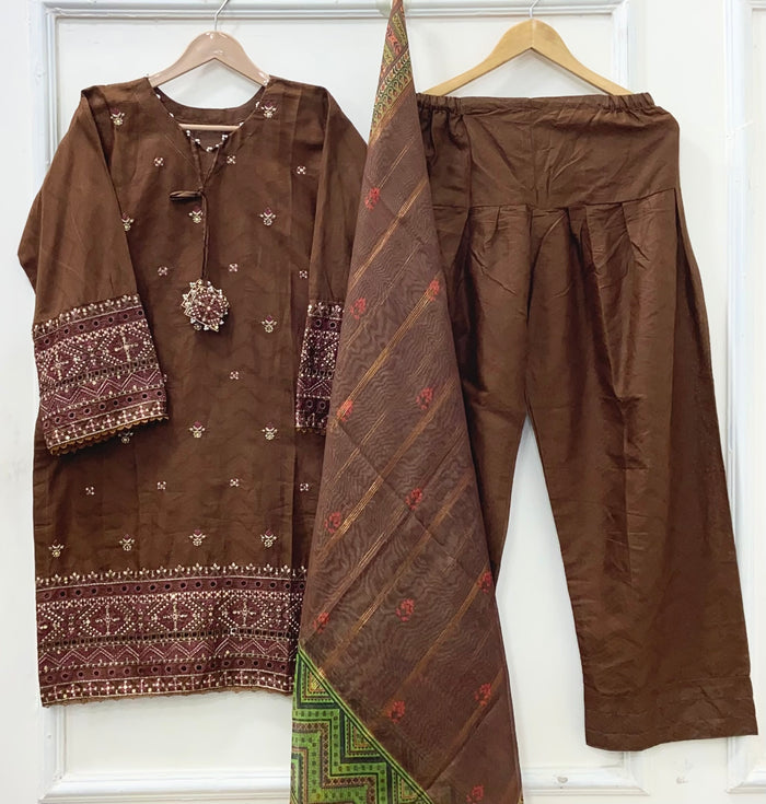 Roohi Farshi | 3PC Cotton Lawn D-639