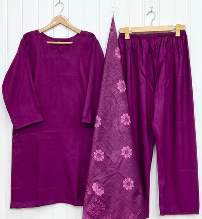 Roohi | Floral Dupatta 3PC D-843