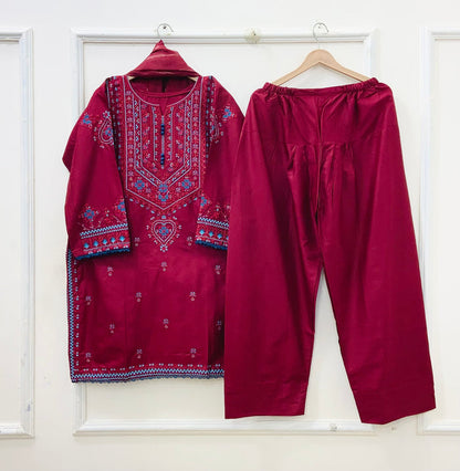 Roop Farshi | 3PC Cotton Lawn D-676
