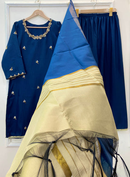 Royale Handcrafted Series: 3PC (Raw Silk) D-250