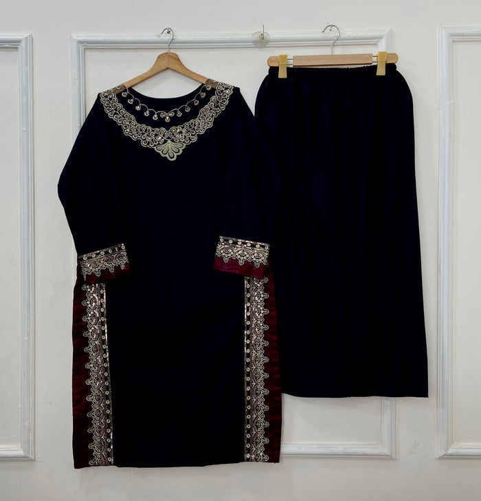 Ruby Embroidered | 2PC Cotton D-610