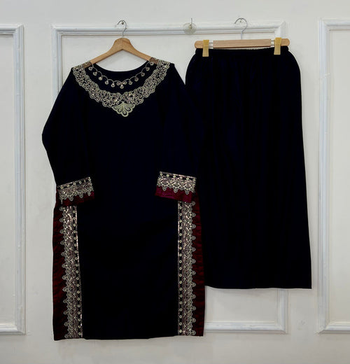 Ruby Embroidered | 2PC Cotton D-610