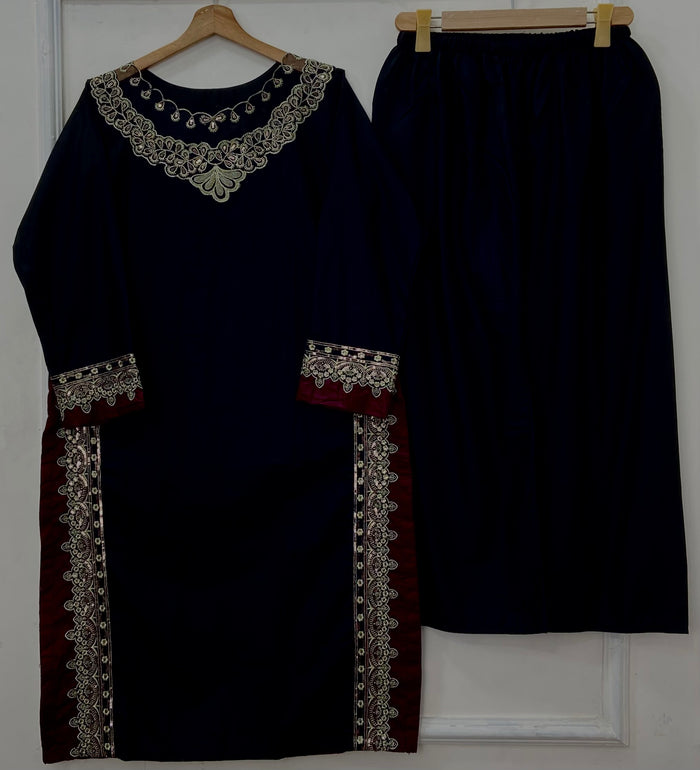 Ruby Embroidered | 2PC Cotton D-610