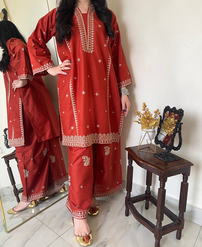 Rustic Chic | 2PC Lawn Cotton D-636