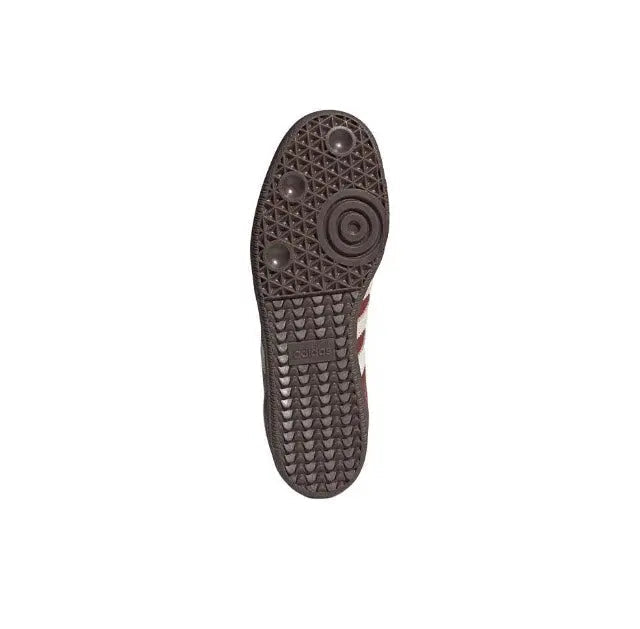 Adidas Samba OG outsole view with dark rubber tread and circular traction pattern