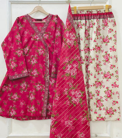 Short Frocks | 3PC Binsaeed Lawn D-670