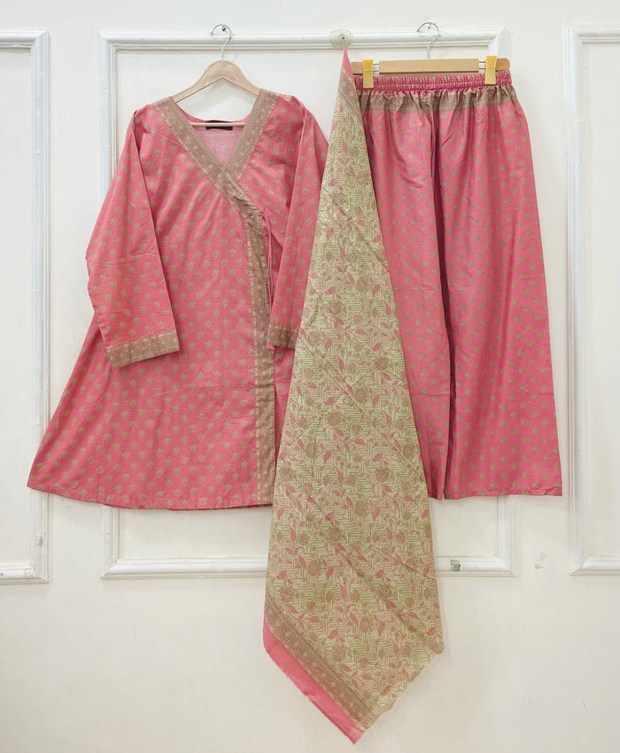 Short Frocks | 3PC Binsaeed Lawn D-670
