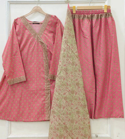 Short Frocks | 3PC Binsaeed Lawn D-670