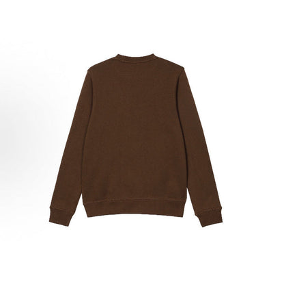 Nike crewneck fleece sweatshirt, brown back view