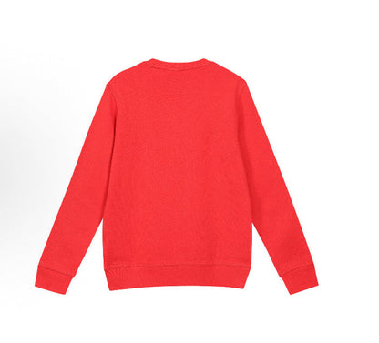 Red Nike Sportswear Club Fleece crewneck sweatshirt, plain back
