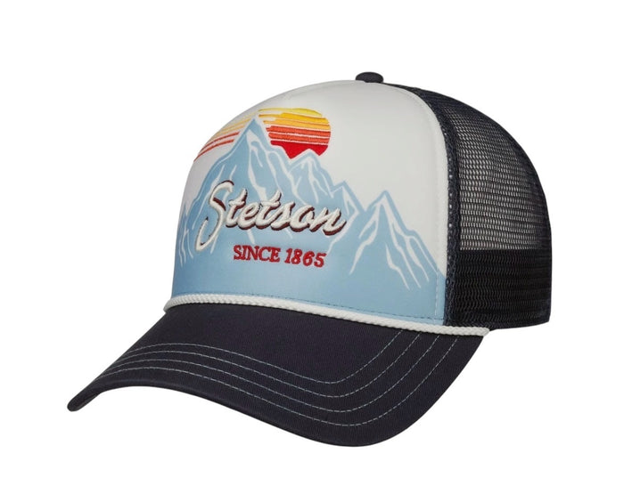 Stetson Alpine Sunset Trucker Cap - Navy