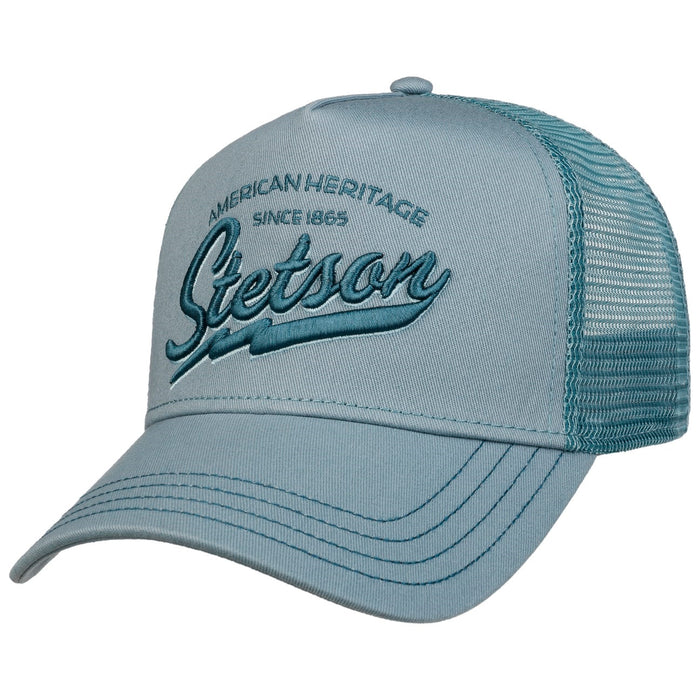Stetson American Heritage Trucker Hat - Dusty Blue